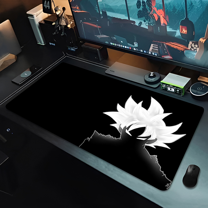 Esports Gaming Pc - แผ่นรองเมาส์อนิเมะ DBZ สีดำ ลายดราก้อนบอล ขนาดใหญ่ สำหรับคอมพิวเตอร์
