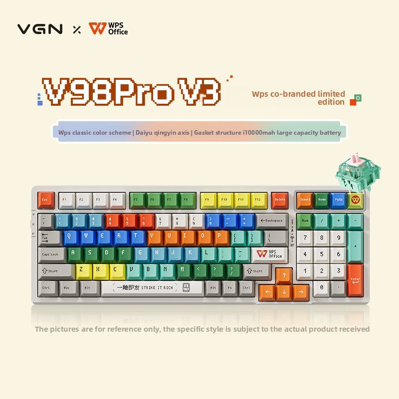 Esports Gaming Brands - คีย์บอร์ดเกมมิ่งแบบกลไก VGN V98Pro V3 รุ่นปรับแต่งพิเศษ -