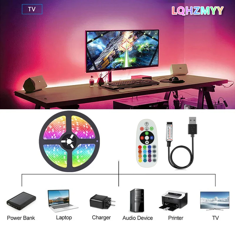 แถบไฟ LED RGB 5050 แรงดันต่ำ 5 - Esports Gaming Remote บทวิจารณ์และราคา